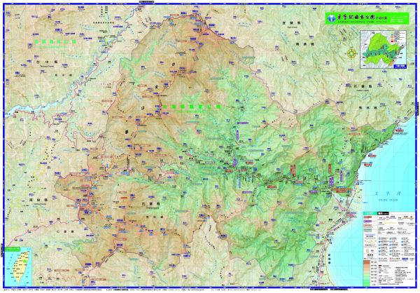 二子山登山步道路線圖