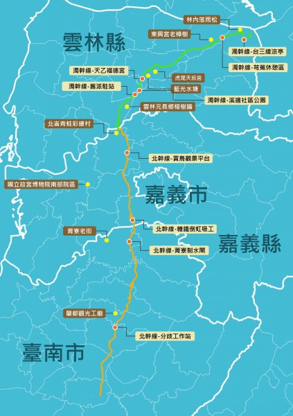國家綠道：水圳綠道 (全段)路線圖
