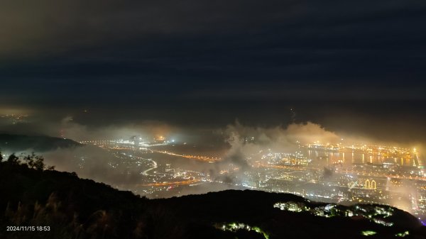 觀音山下雲霧飄渺&月圓百萬夜景11/152648747