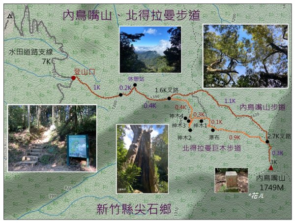 內鳥嘴山、北得拉曼步道 P型連走2632488