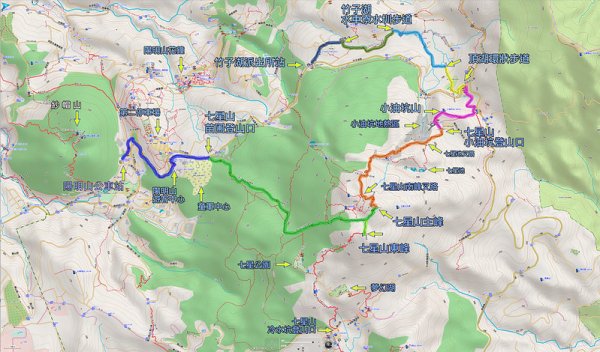 路線紀錄：【七星山主峰】【七星山東峰】（苗圃登山口-小油坑）