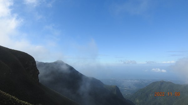 觀音圈+夕陽+芒花+雲霧飄渺+雲層帶狂風大作弱不禁風1904975