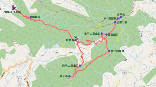 (姨婆趴趴走)第二集:桃園金牌縱走，攀登金平山、金平山南峰、牌子山，順道造訪三民蝙蝠洞2105043