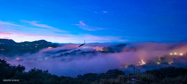 #二格山 #雲瀑 #火燒雲 #霞光 #雲海流瀑 #日出 9/10 #坪林南山寺 9/112881579