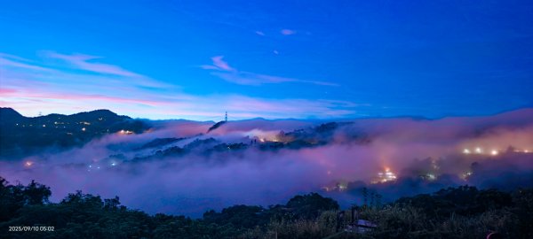 #二格山 #雲瀑 #火燒雲 #霞光 #雲海流瀑 #日出 9/10 #坪林南山寺 9/112881577