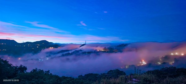 #二格山 #雲瀑 #火燒雲 #霞光 #雲海流瀑 #日出 9/10 #坪林南山寺 9/112881580