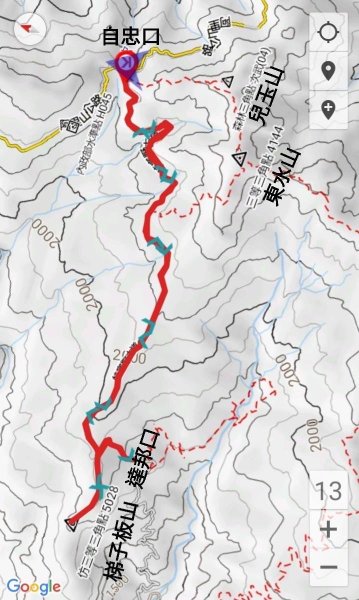 特富野古道到梯子板山2468875