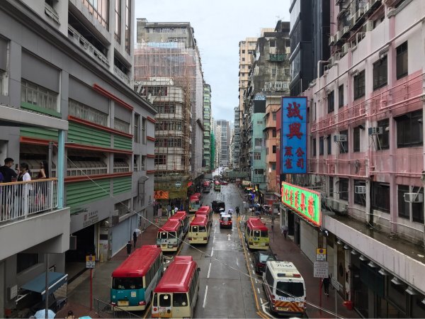 香港利景酒家→旺角天橋→金魚街→百寶堂→天后古廟→廟街→維多利亞港→M+博物館→sky100→愛文生2568395