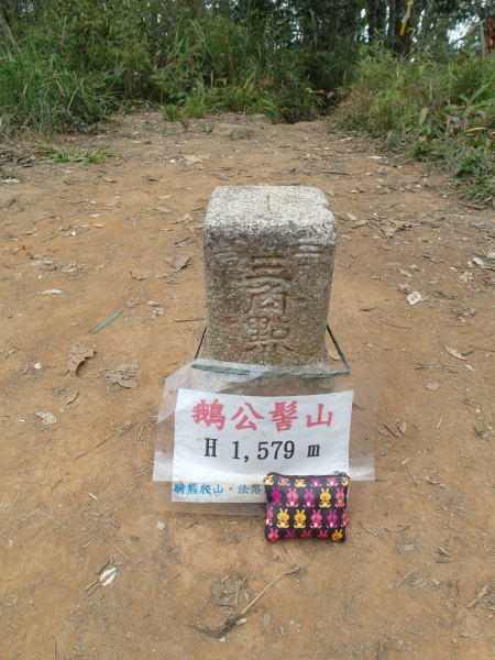 台灣小百岳第31座-鵝公髻山之三角點98037