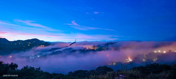 #二格山 #雲瀑 #火燒雲 #霞光 #雲海流瀑 #日出 9/10 #坪林南山寺 9/112881574
