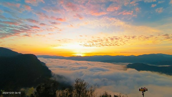 跟著雲海達人山友追雲趣 #翡翠水庫壩頂 #日出雲海 #火燒雲 12/12657483