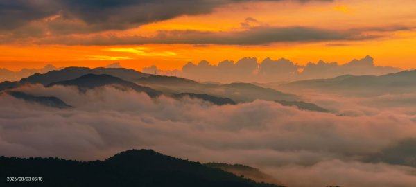 #石碇後山 #月亮 #曙光 #反燒 #日出 #雲海 8/3&103094722