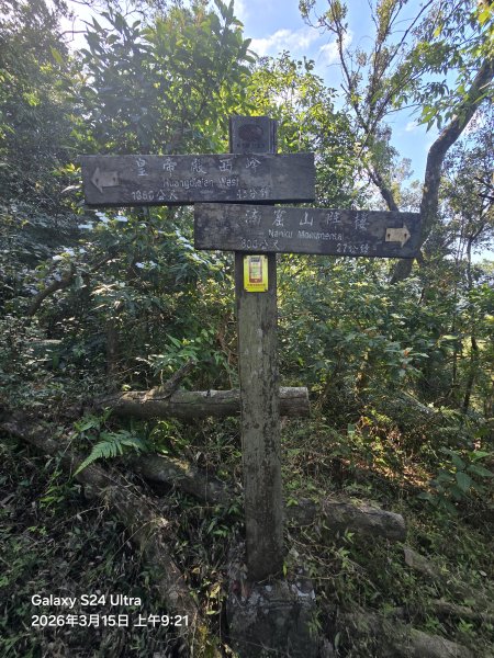 2026-03-15微笑山線：【二格山系】皇帝殿稜線段3016093