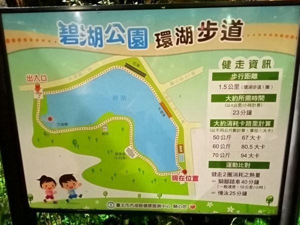 波光粼粼的碧湖公園環湖步道【看健臺灣】1944386