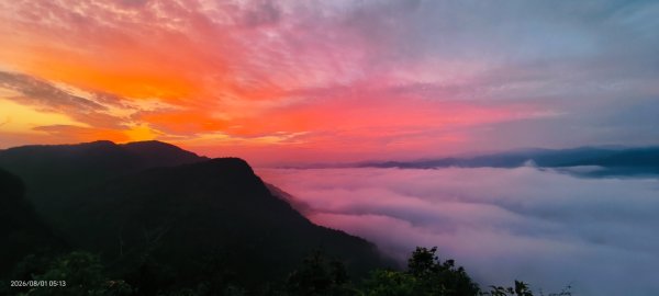 #翡翠水庫壩頂 #火燒雲 #日出 #雲海 8/13093730
