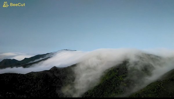 雲海雲瀑及觀音圈手機縮時攝影2020我的陽明山小觀音山豐收年