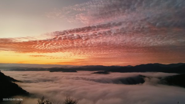 翡翠水庫壩頂 #曙光 #日出 #火燒雲 #斜射光(上帝光) #雲海 3/12722449