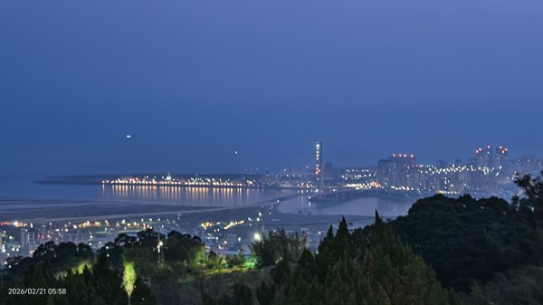 #觀音山 #夕陽 #夜景 #林梢步道 #關渡平原 #輻射霧  2/213003233