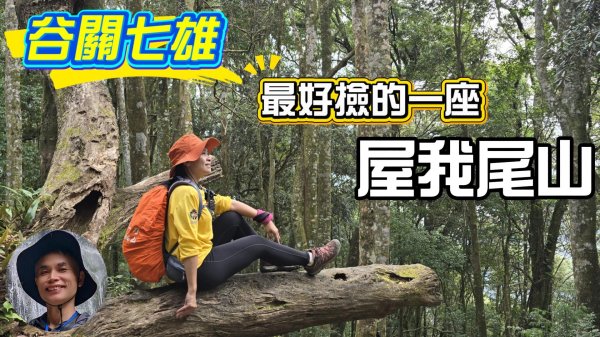 谷關七雄，老三屋我尾山輕鬆走法，新手攻略，第一次就成功，沒經驗也可完登，大雪山登山口起登，輕鬆好走，從從容容，親子皆宜，2小時可完登。