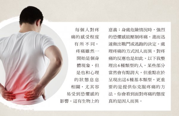 【書摘】《背脊‧肌筋膜 照護百科解剖書》－疼痛六型人格，你是哪一種？