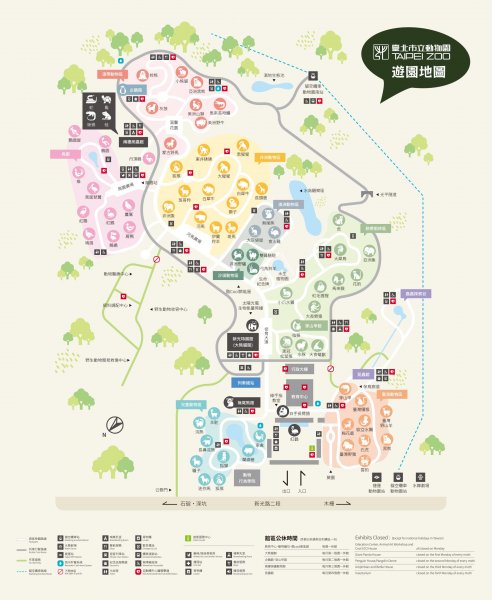 臺北市立動物園路線圖
