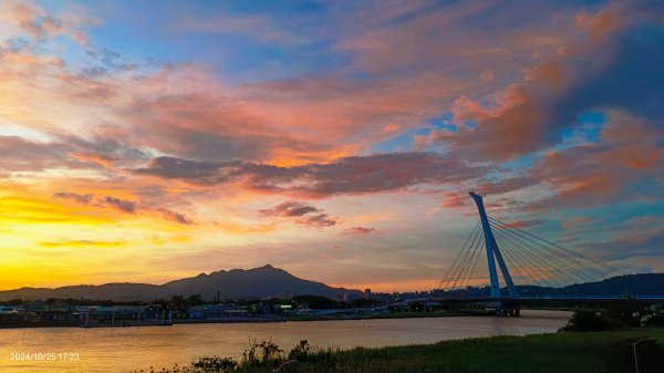 社子橋&觀音山夕陽火燒雲10/252635747