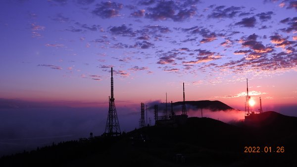 縮時攝影陽明山雲海&夕陽1591781