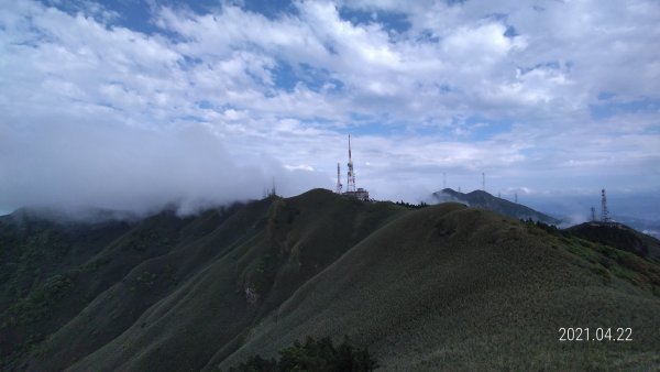 陽明山再見雲瀑觀音圈+月亮同框&夕陽4/22&241359274