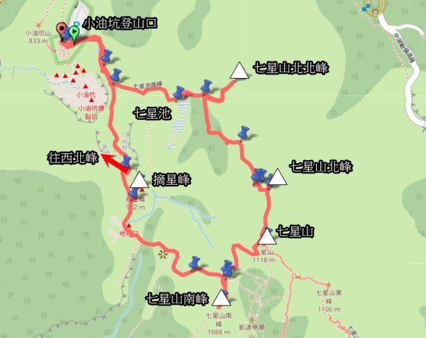 20250917七星山北北峰上北峰-主峰-南峰-摘星峰+紗帽山南峰2889402