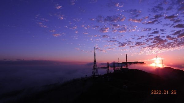 縮時攝影陽明山雲海&夕陽1591772