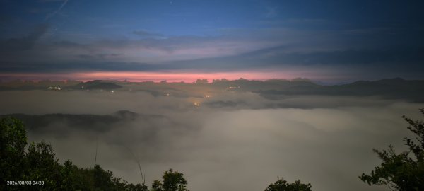#石碇後山 #月亮 #曙光 #反燒 #日出 #雲海 8/3&103094711