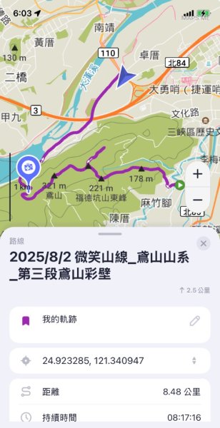 2025/8/2微笑山線第三段鳶山彩虹壁2867406