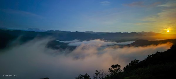 跟著雲海達人山友追雲趣 #草莓月亮 #月圓雲海 #霞光 #日出雲海 #茶園 6/112808814