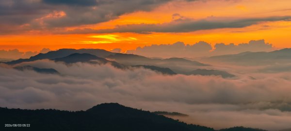 #石碇後山 #月亮 #曙光 #反燒 #日出 #雲海 8/3&103094728