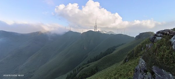 小觀音山西峰山嵐(雲海?)/觀音圈&夕陽/芒花&金剛(人猿)岩2334484