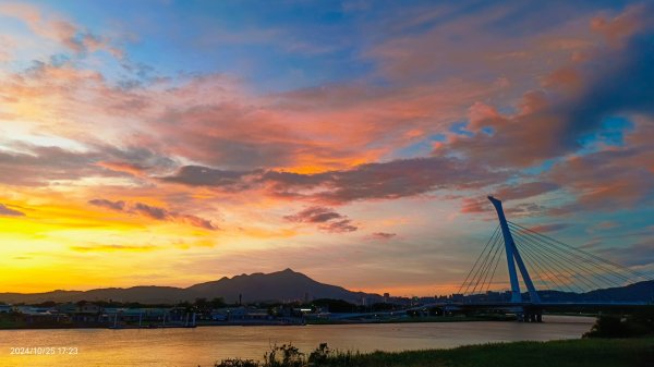 社子橋&觀音山夕陽火燒雲10/252635750