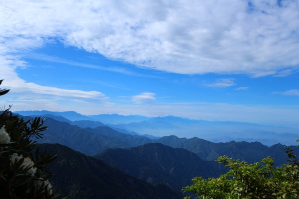 鳶嘴山，俯瞰西海岸，遠望玉山秀姑巒58075