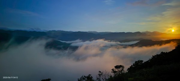 跟著雲海達人山友追雲趣 #草莓月亮 #月圓雲海 #霞光 #日出雲海 #茶園 6/112808818