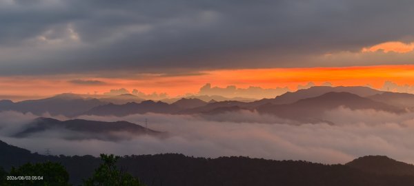 #石碇後山 #月亮 #曙光 #反燒 #日出 #雲海 8/3&103094715