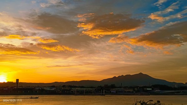 社子橋&觀音山夕陽火燒雲10/252635736