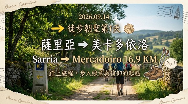 西班牙朝聖法國之路115KM, Day1