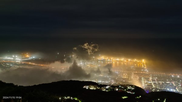 觀音山下雲霧飄渺&月圓百萬夜景11/152648762