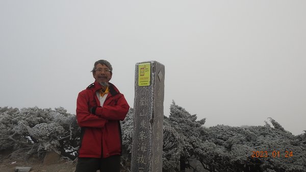 雪,白了山頭.雲,活了天空-寒流追雲趣,第七次合歡山主/東/北峰獨攀單攻(車接駁)202301242004489