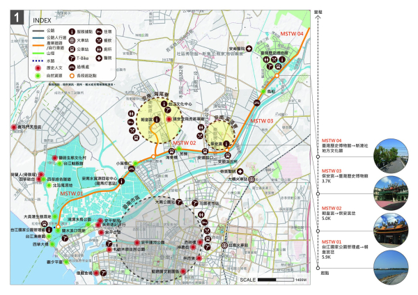 【內海之路：第一段】台江國家公園⮕臺灣歷史博物館路線圖
