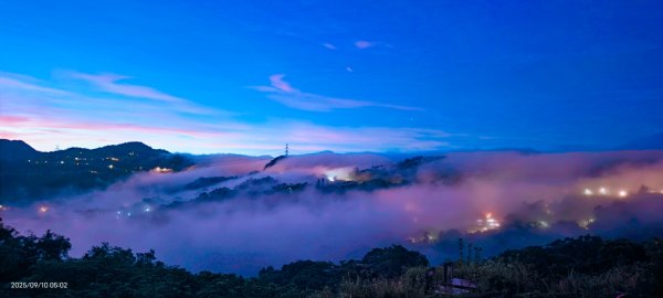 #二格山 #雲瀑 #火燒雲 #霞光 #雲海流瀑 #日出 9/10 #坪林南山寺 9/112881576
