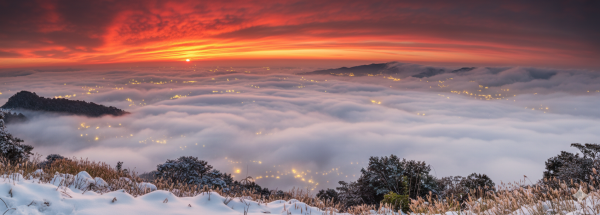 #馬那邦山 #夕陽 #雲海 #火燒雲 12/282974330
