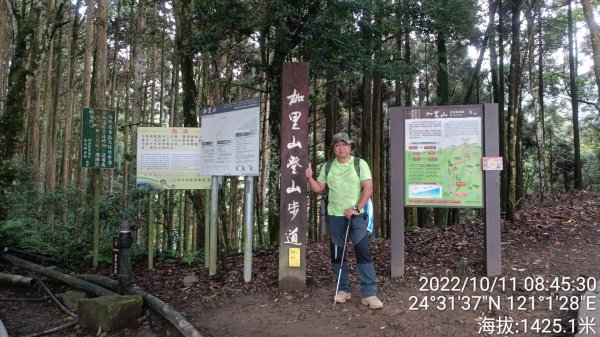 20221011加里山縱走哈堪尼山，轉走鐵道路線接主線1877998