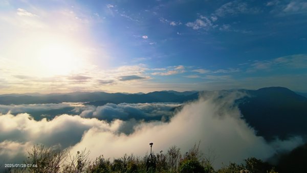除夕寒流來襲的翡翠水庫雲海&天元宮寒櫻1/282700703
