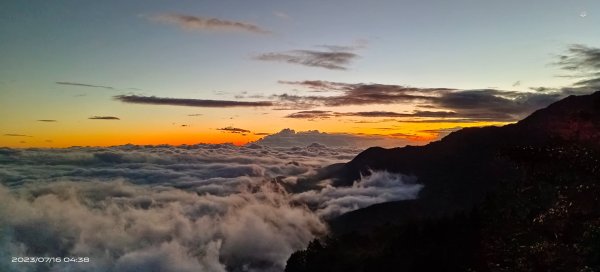 跟著雲海達人山友追雲趣 - 太平山觀雲步道月亮曙光雲海，望洋山白牆/觀日台無緣日出 7/162219806