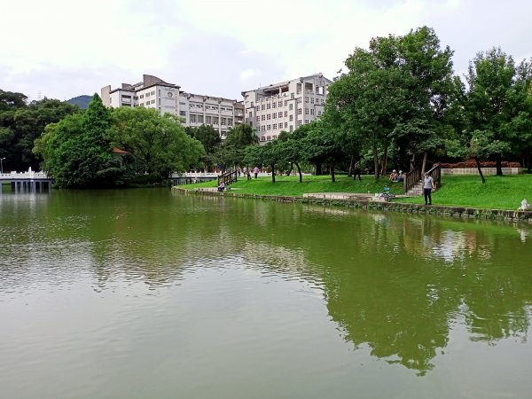 碧波蕩漾的碧湖公園環湖步道1731898